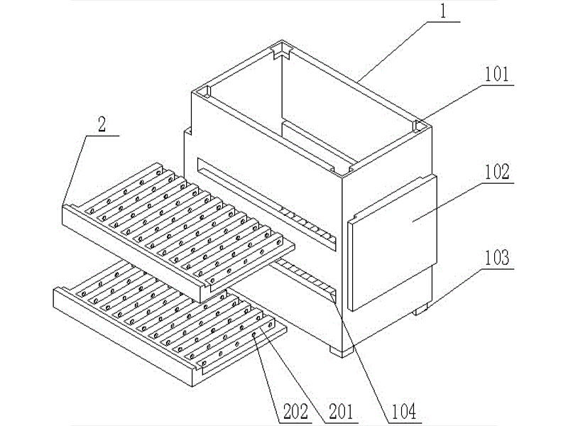 Corundum sagger design diagram